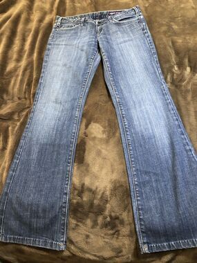 Vigoss Boot Bootcut Jeans Womens Size  7  Belt Loops Light Wash